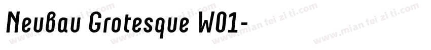 Neubau Grotesque W01字体转换
